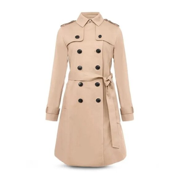 Hobbs London Saskia Trench Coat Light Tan 4 - Picture 1 of 9